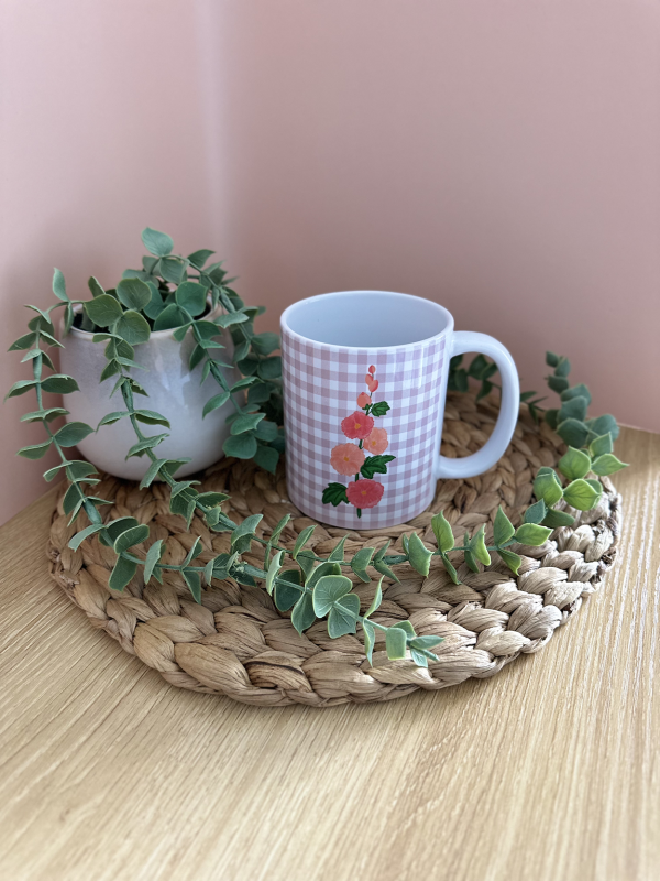 Hollyhock Mug Full