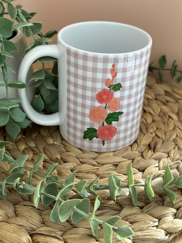 Hollyhock Mug Left