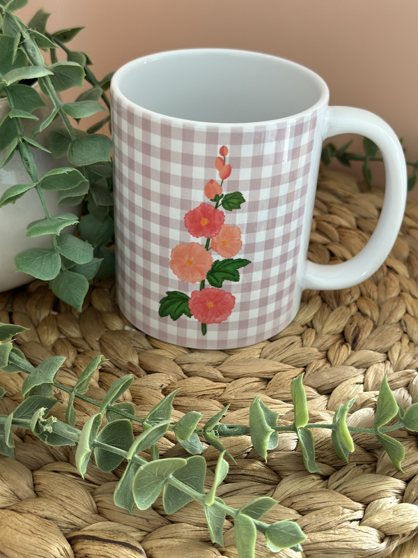 Hollyhock Mug Right