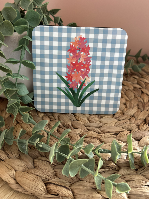 Hyacinth Mdf Coaster Gloss