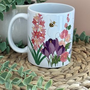 Spring Blooms & Bees Mug